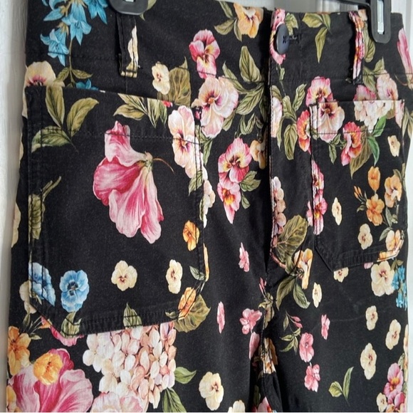 NWOT Anthropologie The Colette Crop Wide-Leg Printed Floral Pants by Maeve Sz 25 - Picture 6 of 8